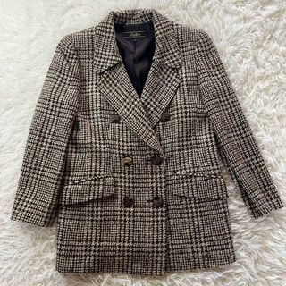 レリアン(leilian)の【美品】Leilian （レリアン） シルク混千鳥格子コート(トレンチコート)