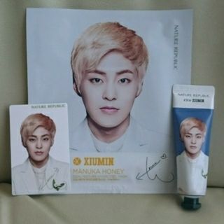 ネイチャーリパブリック(NATURE REPUBLIC)のEXO シウミン ハンドクリーム トレカ フ パック 3点セット(アイドルグッズ)