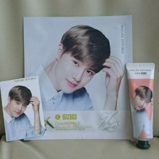 ネイチャーリパブリック(NATURE REPUBLIC)のEXO スホ ハンドクリーム トレカ パック 3点セット(アイドルグッズ)