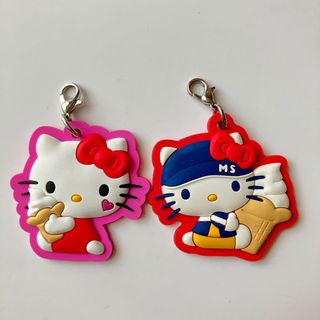 ハローキティ - ミニストップ×ハローキティ　ラバーチャーム　2点セット