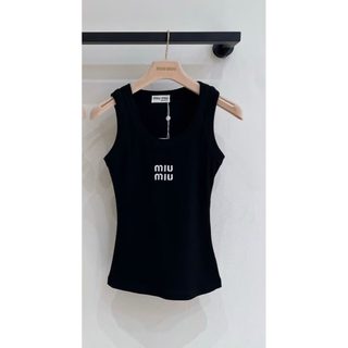 MIUMIU ブラック　タンクトップ　M
