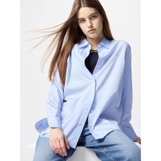 ユニクロ(UNIQLO)のユニクロ　コットンシャツ(シャツ/ブラウス(長袖/七分))