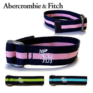 アバクロンビーアンドフィッチ(Abercrombie&Fitch)の送料無料 メンズ レディース ブレスレット ピンクライン グリーンライン ブルーライン  Abercrombie＆Fitch アバクロンビー＆フィッチ アバクロムース刺繍テープブレスレット afb01(ブレスレット)