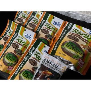 [新品未開封+おまけ]ひかりベルツノ餌x5(爬虫類/両生類用品)