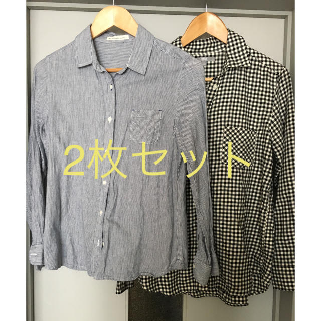 SM2(サマンサモスモス)のLBCとUNIQLO シャツ2枚セット レディースのトップス(シャツ/ブラウス(長袖/七分))の商品写真