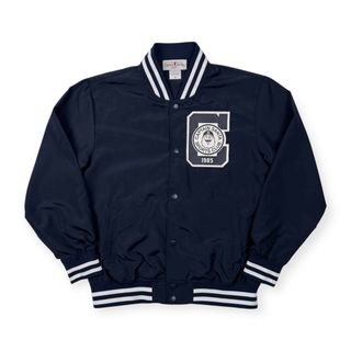 キャプテンサンタ(CAPTAIN SANTA)の美品 CAPTAIN SANTA キャプテンサンタ ロゴ レタード ワッペン スタジャン ジャケット サイズ M /ネイビー(その他)