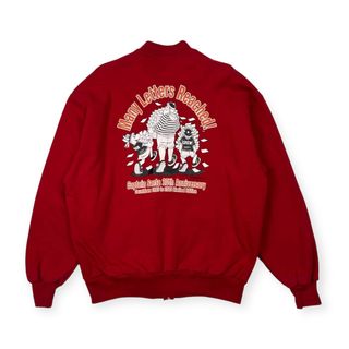キャプテンサンタ(CAPTAIN SANTA)のCAPTAIN SANTA キャプテンサンタ プリント ジップアップ スウェット ジャケット サイズ XL /裏地サーマル/レッド/20周年(その他)