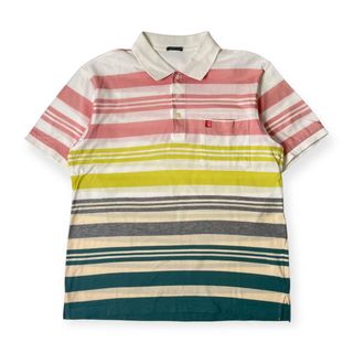 グリーンクラブ(GREEN CLUBS)のGREEN CLUBS グリーンクラブ ボーダー 半袖 ポロシャツ 3/マルチ メンズ ゴルフ(その他)