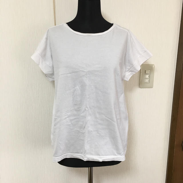 UNITED ARROWS(ユナイテッドアローズ)のユナイテッドアローズ 白 無地 Tシャツ レディースのトップス(Tシャツ(半袖/袖なし))の商品写真