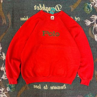 90's"fruit of the room" POLO sweat(スウェット)