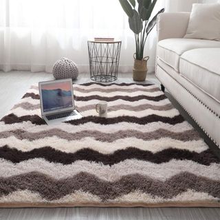 カーペット Gsogcax 長方形 ラグマット 極厚毛足約4.0cm 絨毯 防ダ