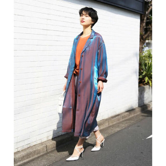 Ameri VINTAGE - 【金曜日までお値下げ】IRIDESCENT COLOR SPRING COAT