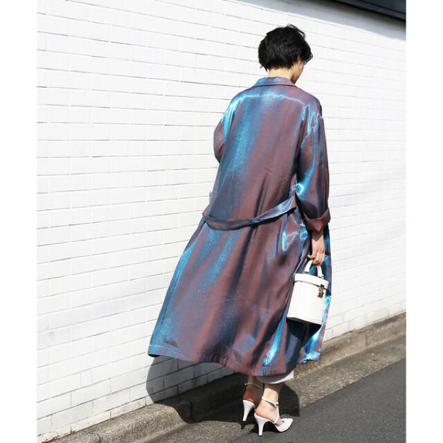 Ameri IRIDESCENT COLOR SPRING COAT - スプリングコート