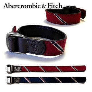アバクロンビーアンドフィッチ(Abercrombie&Fitch)の送料無料 メンズ レディース ブレスレット レッド系 ネイビー系 Abercrombie＆Fitch アバクロンビー＆フィッチ アバクロリバーシブルダブルリングブレスレット afb06(ブレスレット)