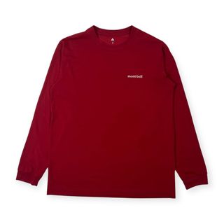 モンベル(mont bell)のmont-bell モンベル 長袖 Tシャツ M/ワインレッド メンズ アウトドア #1114112(Tシャツ/カットソー(七分/長袖))
