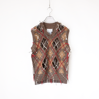 Maison Margiela Co-Ed WOOL CUT OUT VEST
