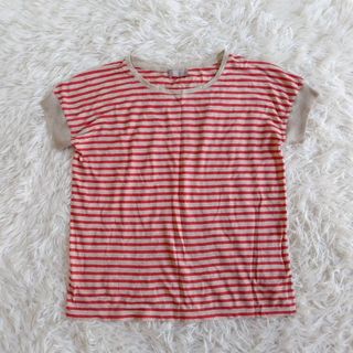 マーガレットハウエル(MARGARET HOWELL)のMARGARET HOWELL  ボーダー半袖カットソー リネン100%(Tシャツ(半袖/袖なし))