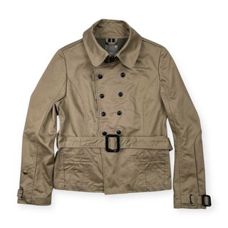 ジースターロゥ(G-STAR RAW)の美品 G-STAR WOMEN ジースター ウィメン ベルト付き トレンチ風 ショート コート ジャケット サイズ S /レディース/ベージュ(ブルゾン)