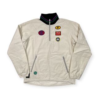 フィラ(FILA)の2WAY FILA GOLF フィラ ゴルフ ワッペン付き 長袖&半袖 プルオーバー ジャケット サイズ LL /メンズ/ホワイト(ウエア)
