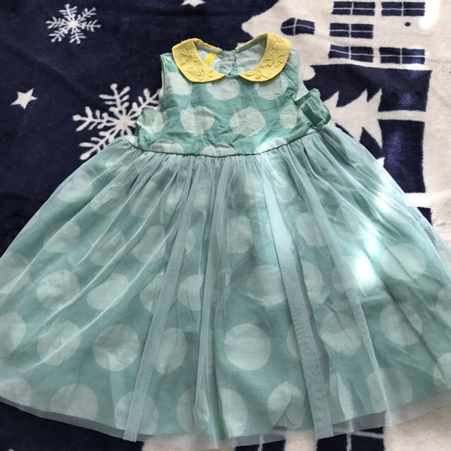 SunnyLandscape(サニーランドスケープ)のsunny landscape♪チュールドットワンピース キッズ/ベビー/マタニティのキッズ服女の子用(90cm~)(ワンピース)の商品写真