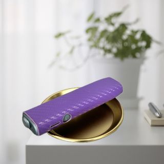 アイコス IQOS ILUMA ONE ケース カーボン調 パープル(タバコグッズ)