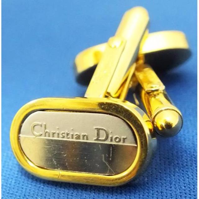 Christian Dior(クリスチャンディオール)のクリスチャンディオールChristian Dior★カフス★ゴールド／シルバー メンズのファッション小物(カフリンクス)の商品写真