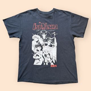 アニメT 犬夜叉 INUYASHA 半袖 Tシャツ ブラック L