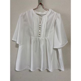 ピエロ(Pierrot )のUVカット トップス 接触冷感 フレアスリーブブザムTブラウス ブラウス フレア(シャツ/ブラウス(半袖/袖なし))