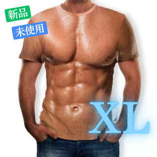 筋肉Tシャツ コスプレ 仮装 ハロウィン 余興 パーティー マッチョ XL