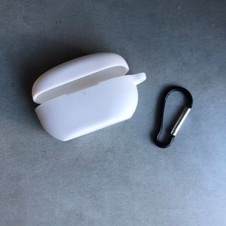  ソニーWF-1000XM5用ケース シリコン素材 全面保護カバー ホワイト