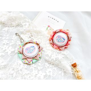 【花柄マタニティマーク】マタニティロゼット マタニティキーホルダー
