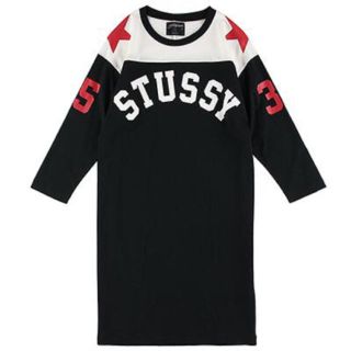 ステューシー(STUSSY)のstussy women 七分丈ワンピ(ひざ丈ワンピース)