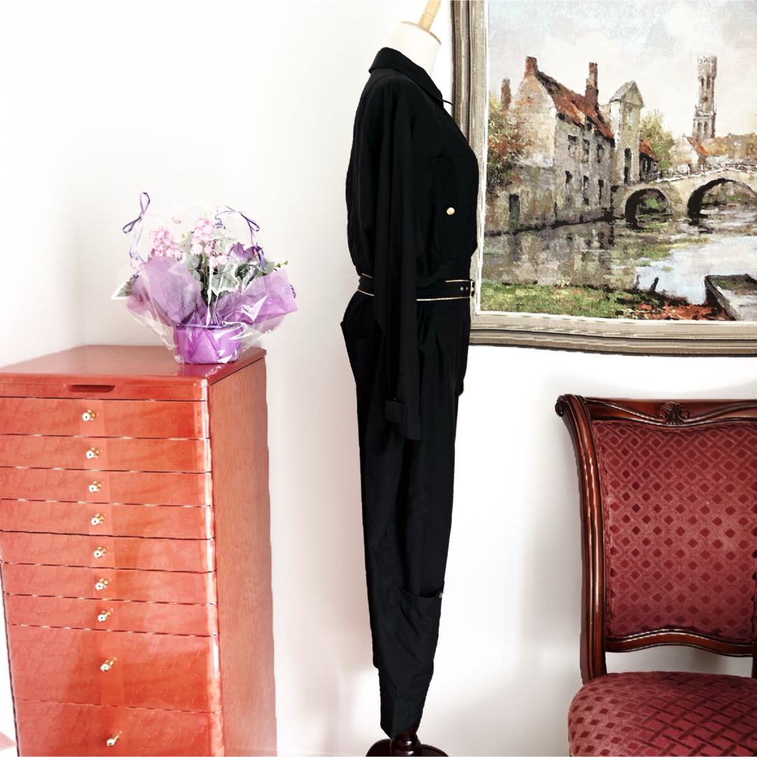 新品　LOUISVUITTON ヴィトン　ジャンプスーツ　オールインワン　シルク LOUIS VUITTON - 新品 LOUIS VUITTON ヴィトン ジャンプスーツ