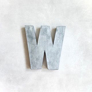 アンソロポロジー アルファベット「 W」 オブジェ インテリア ディスプレイ