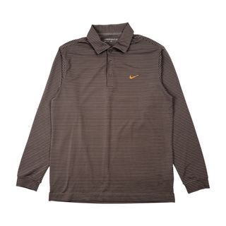 NIKEGOLF ナイキゴルフ DRI-FIT ボーダー 長袖 ポロシャツ M/メンズ(ウエア)