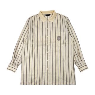 ブラックピア(BLACK PIA)のBLACK PIA ブラック ピア ストライプ 長袖 シャツ L/ホワイト系 メンズ ライカ(シャツ)