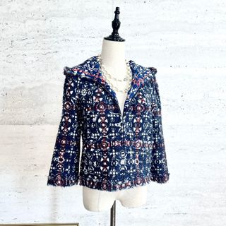 シャネル(CHANEL)の美品★CHANEL★COCO★ツイード★パーカー★フード★ジャケット(ブルゾン)