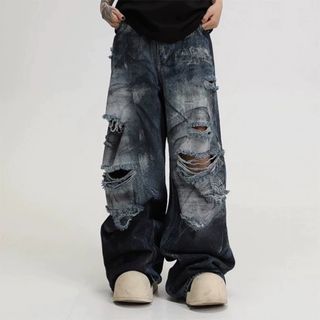 バレンシアガ(BALENCIAGA)のブラスト加工　バギー　ハードダメージ　デストロイダメージデニム(デニム/ジーンズ)