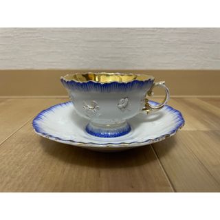 希少 Meissen マイセン 花柄 金彩 アンティーク カップ＆ソーサー