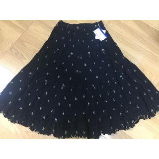 ツモリチサト(TSUMORI CHISATO)のツモリチサト フレアスカート☆黒(ひざ丈スカート)