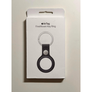 【新品】純正 AirTag ファインウーブンキーリング・ブラック②