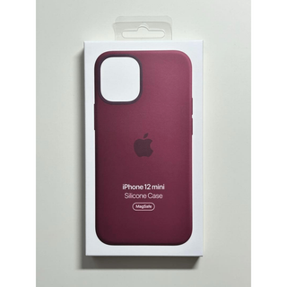 【新品】純正 iPhone 12 mini シリコンケース・プラム①
