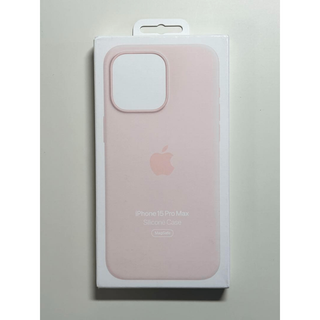 【新品】純正 iPhone 15 Pro Max シリコンケース・ライトピンク①
