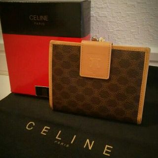 セリーヌ(celine)の【美品】未使用 セリーヌ マカダム 二ツ折り財布(財布)