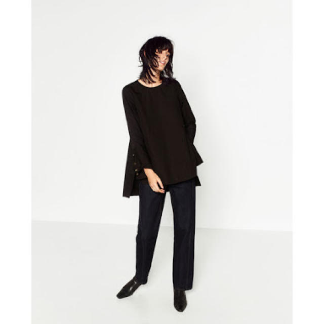 ZARA(ザラ)のZARA ロングブラウス レディースのトップス(シャツ/ブラウス(長袖/七分))の商品写真