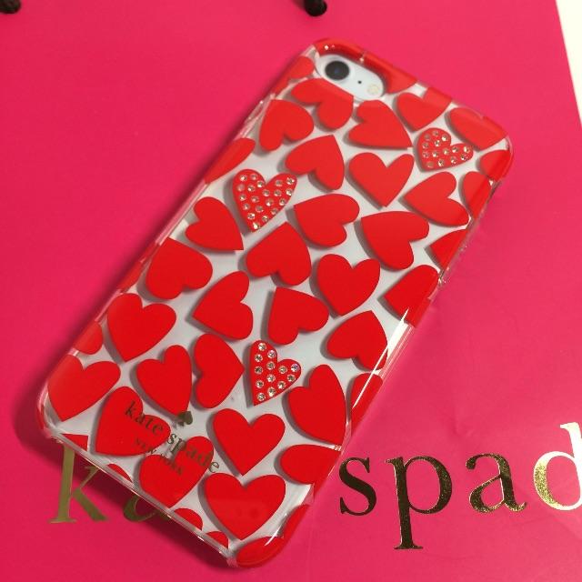 【iphone7】 kate spade ハート クリア ケース
