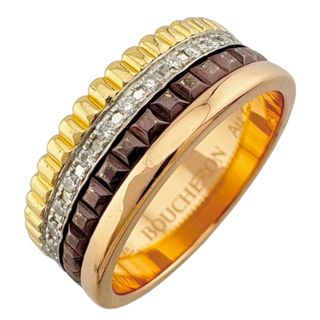 ブシュロン(BOUCHERON)のブシュロン キャトルクラシック リング 指輪 10号 18金 K18イエローゴールド ダイヤモンド レディース Boucheron  中古(リング(指輪))