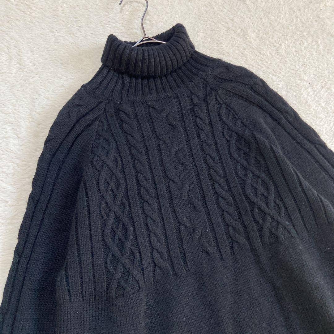 LAUTREAMONT(ロートレアモン)のウール100%★ 【アトリビス/ロートレアモン】 ケーブル編み ロングセーター レディースのトップス(ニット/セーター)の商品写真