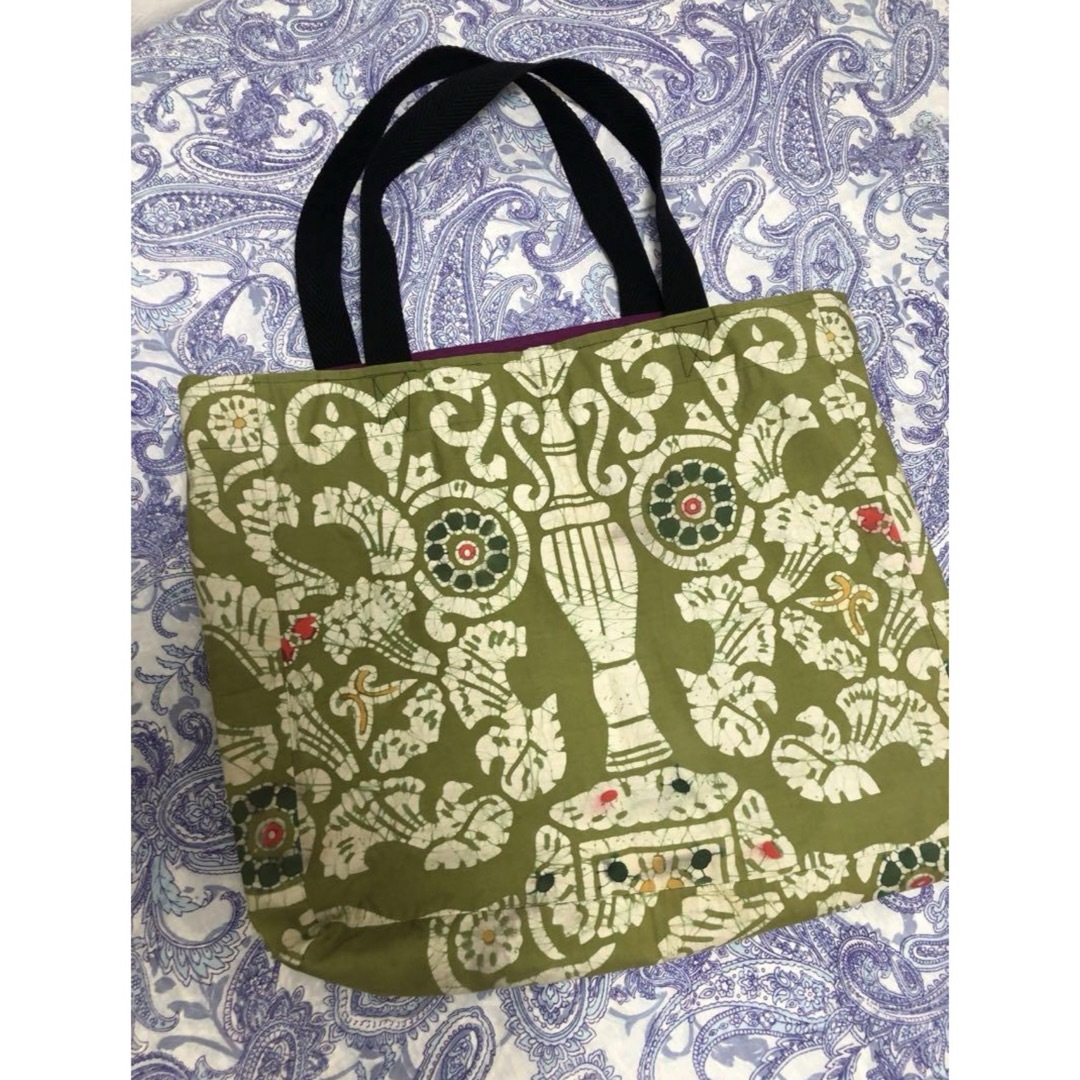 風呂敷柄のトートバッグ レディースのバッグ(トートバッグ)の商品写真