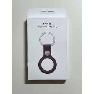 【新品】純正 AirTag ファインウーブンキーリング・マルベリー①
